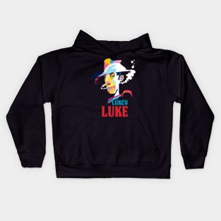 Lucky Luke In Pop Art Kids Hoodie